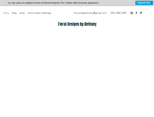 Tablet Screenshot of floraldesignsbybethany.com